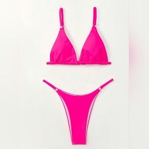 2 For 40$ NEW! Vibrant Pink Bikini Set Size Medium